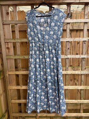 Block Print Maxi Dress